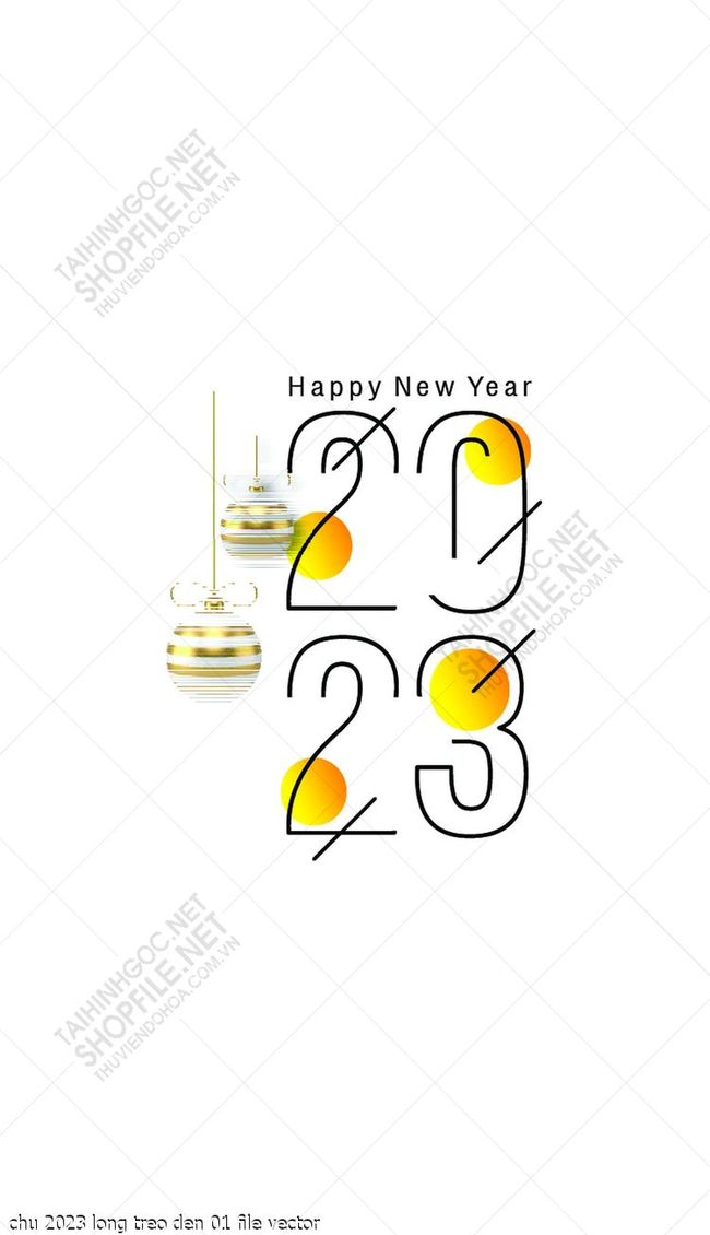 chu 2023 long treo den file vector